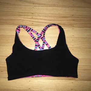 Lulu/Ivivva sports bra (Free to be Wild/Serene)